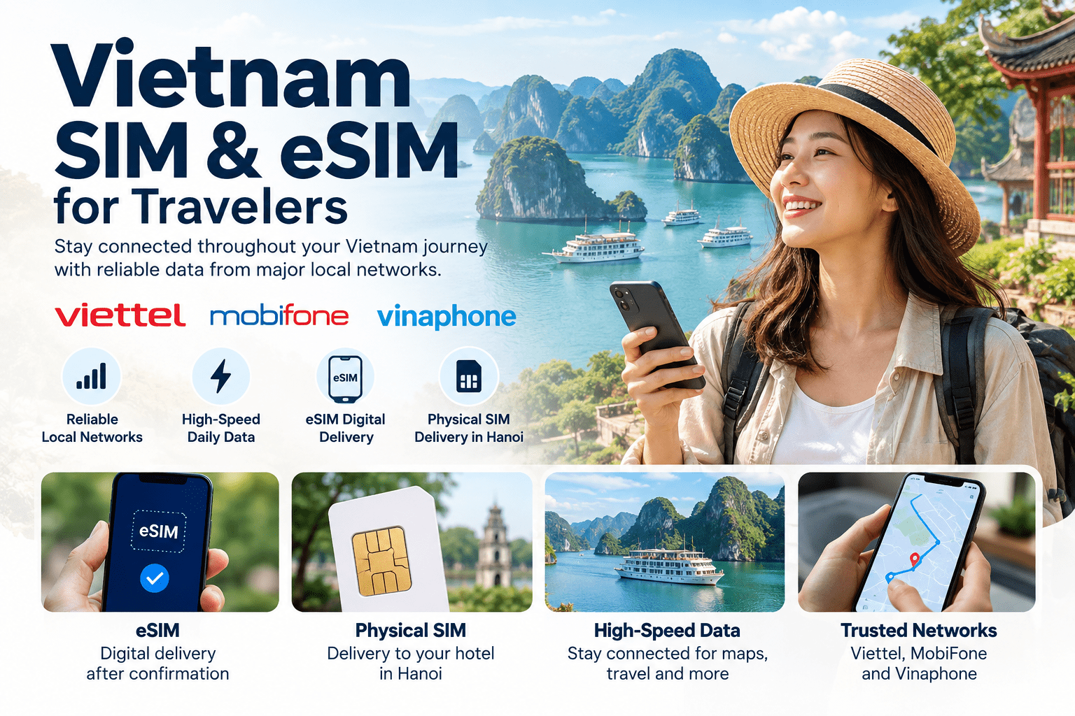 Vietnam SIM & eSIM for Travelers